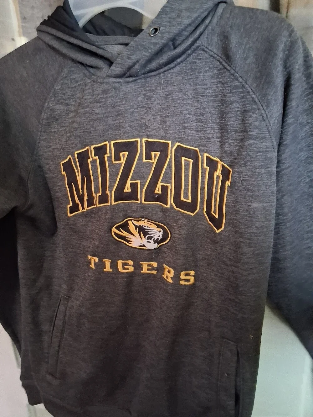 Tigers Youth Gray Hooded Sweatshirt